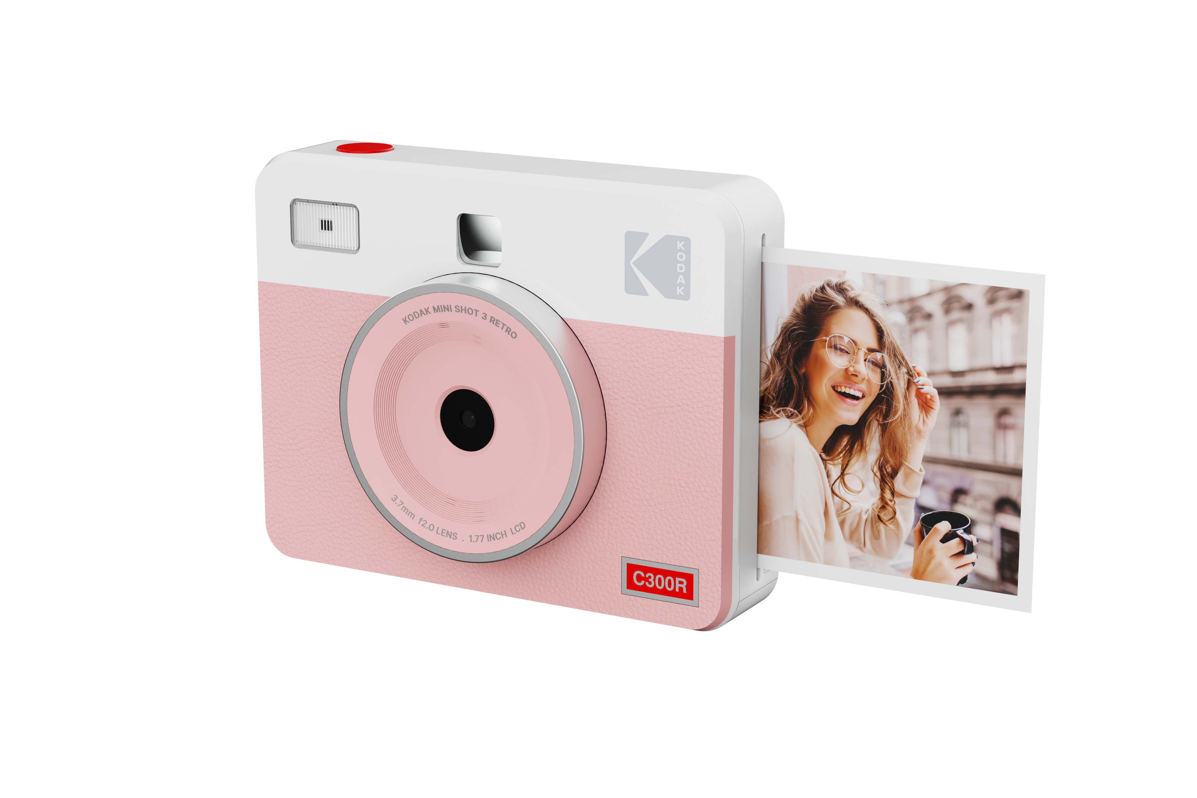Mini Shot 3 Retro Sofortbildkamera mit Fotodrucker Pink