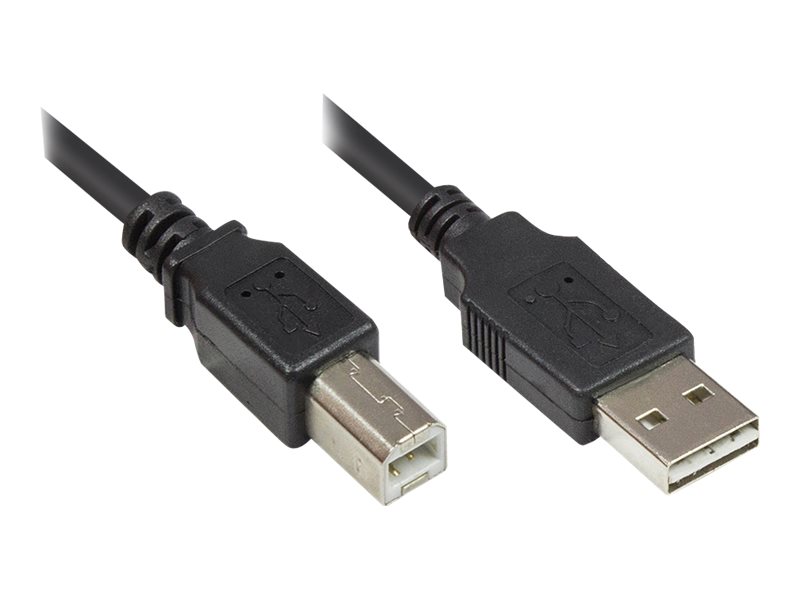 USB2.0 Kabel EASY A-B schw. 3m