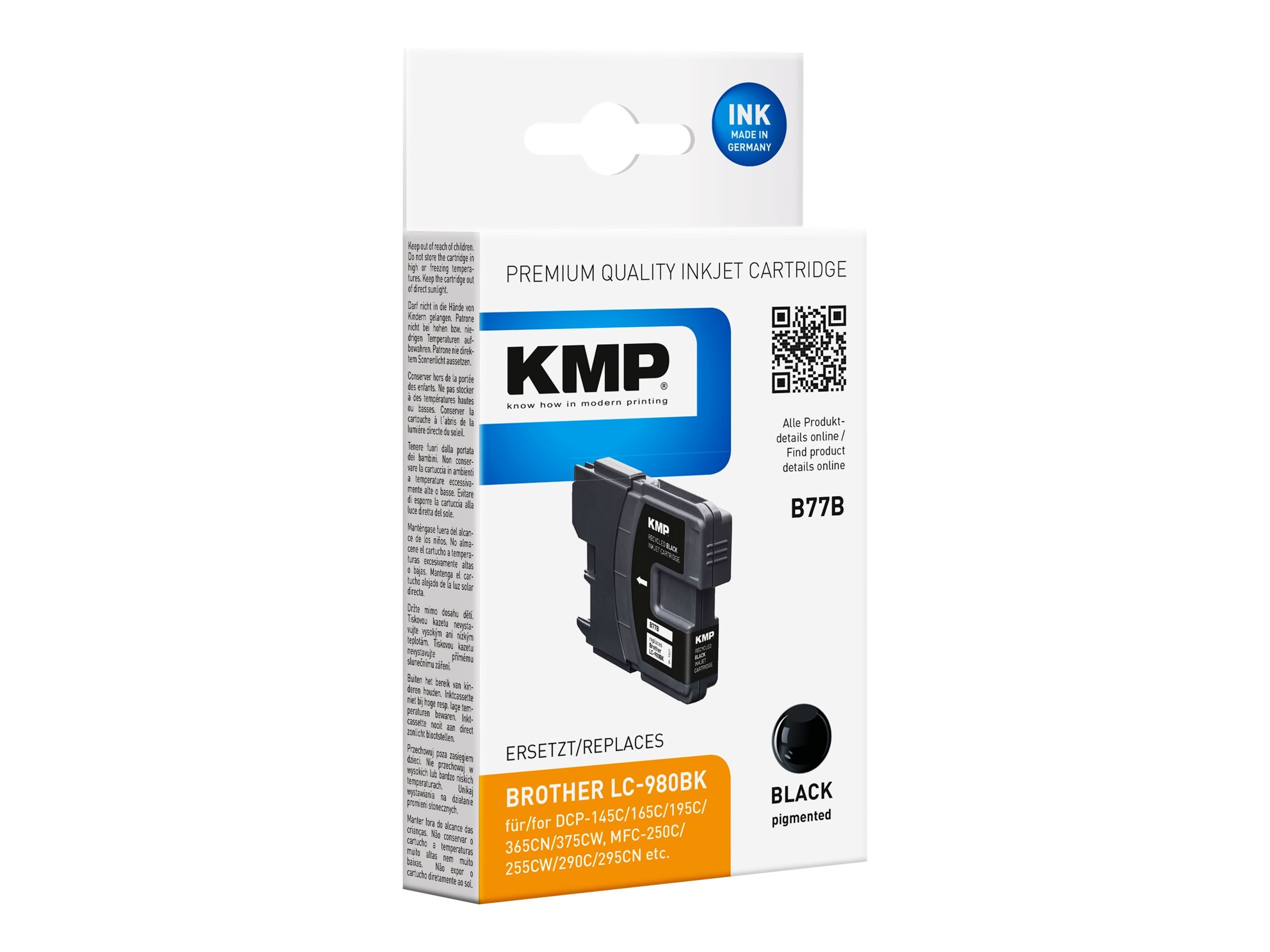 B77B ersetzt Brother LC-980BK schwarz