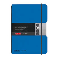Notizheft flex PP A6,40 Blatt,kar. blau, my.book