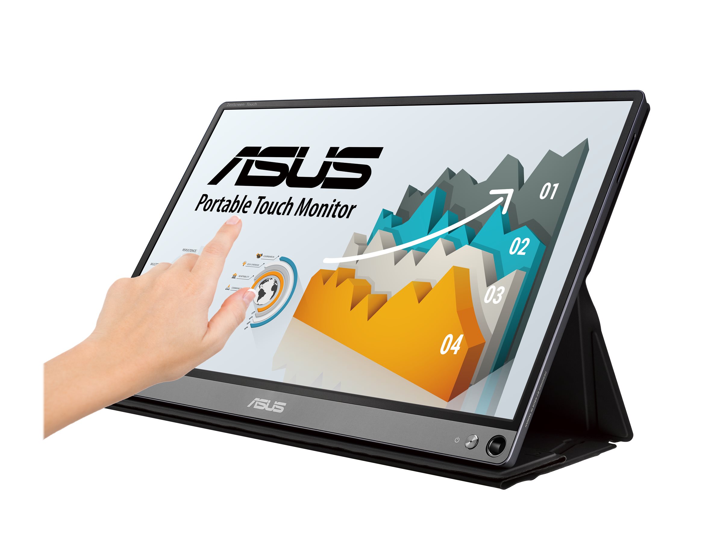 ASUS ZenScreen Touch MB16AMT - LCD-Monitor - 39.6 cm (15.6")