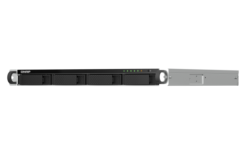 QNAP TS-464U-RP-8G 1U 4Bay 8 GB RPS 2x2.5GbE (2.5G/1G/100M/10M) - QNAP TS-464U-RP-8G 1U 4-Bay rackmount NAS