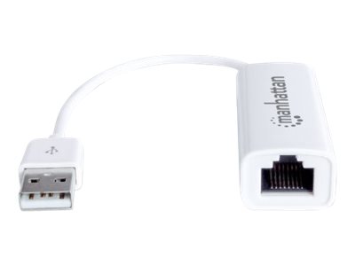 Manhattan USB-A Fast Ethernet Adapter, 10/100 Mbps Network, 480 Mbps (USB 2.0)