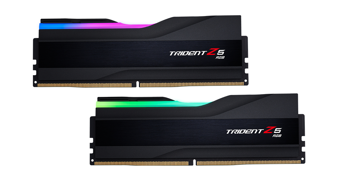 2x 32GB (64GB Kit) DDR5-6000 G.Skill Trident Z5 RGB schwarz CL30 (Intel XMP)
