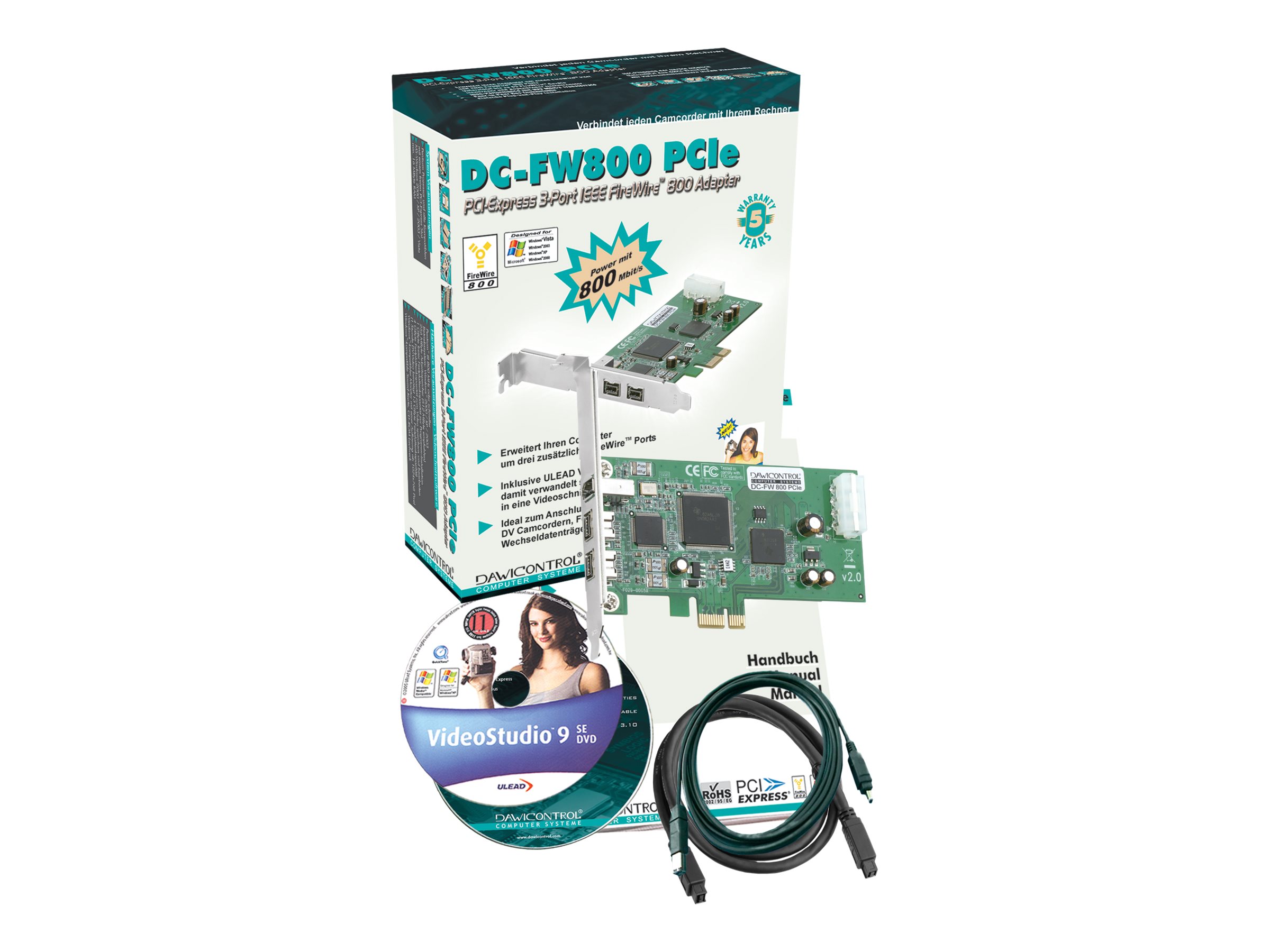 Dawicontrol DC-FW800 PCIe - Videoaufnahmeadapter
