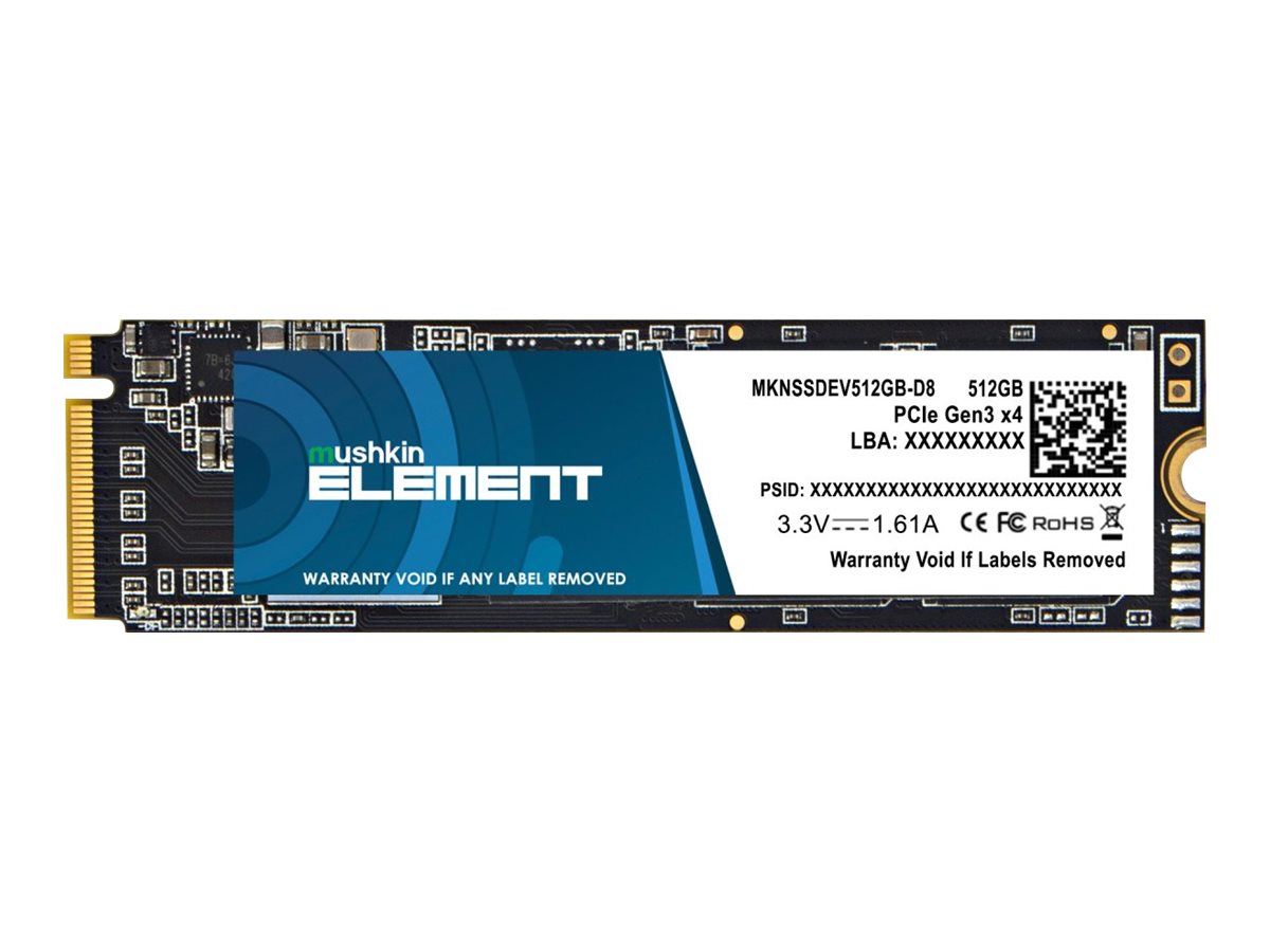SSD  512GB Mushkin M.2  (2280) Element NVMe PCIe intern retail