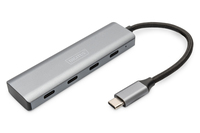 DIGITUS USB-C 4 Port HUB dunkelgrau 4x 3.1/5Gbps