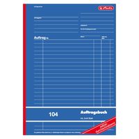 Herlitz Auftragsbuch A4 104 2x40 Blatt sd. FSC Mix