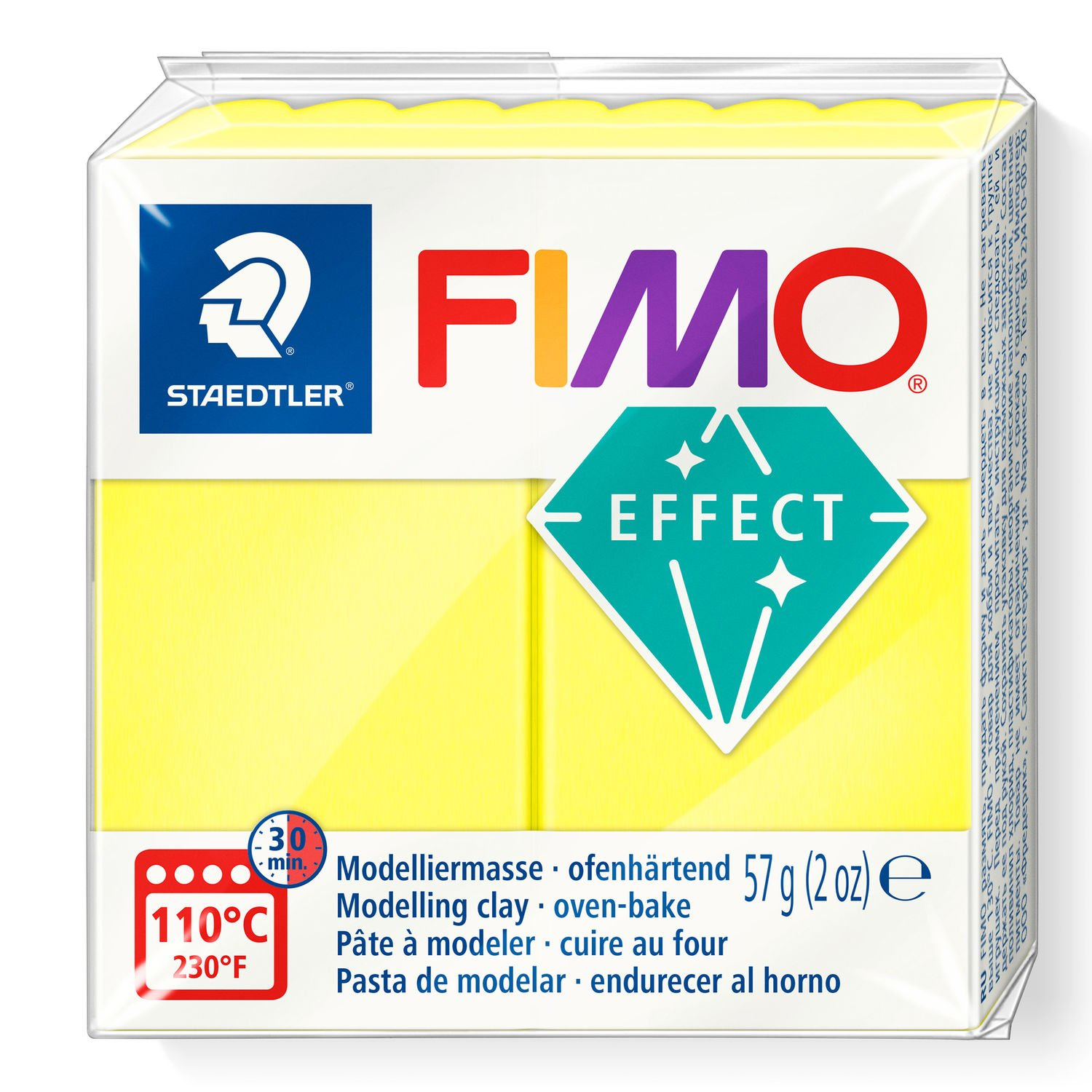 STAEDTLER FIMO 8010 - Knetmasse - Gelb - Erwachsene - 1 Stück(e) - Neon yellow - 1 Farben