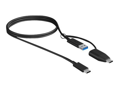 ICY BOX | USB 3.1 (Gen 2) Type-C® zu USB Type-A & Type-C® Kabel, 100 cm, schwarz | black