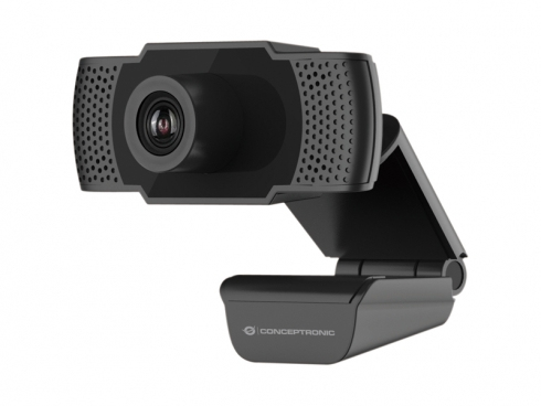 Conceptronic AMDIS 1080P Full HD-Webcam mit Mikrofon - 2 MP - 1920 x 1080 Pixel - 30 fps - Webcam
