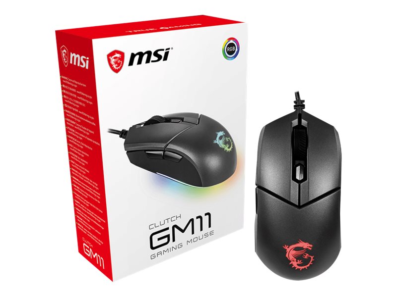 MSI Clutch GM11 Gaming - RGB - Kabelgebunden
