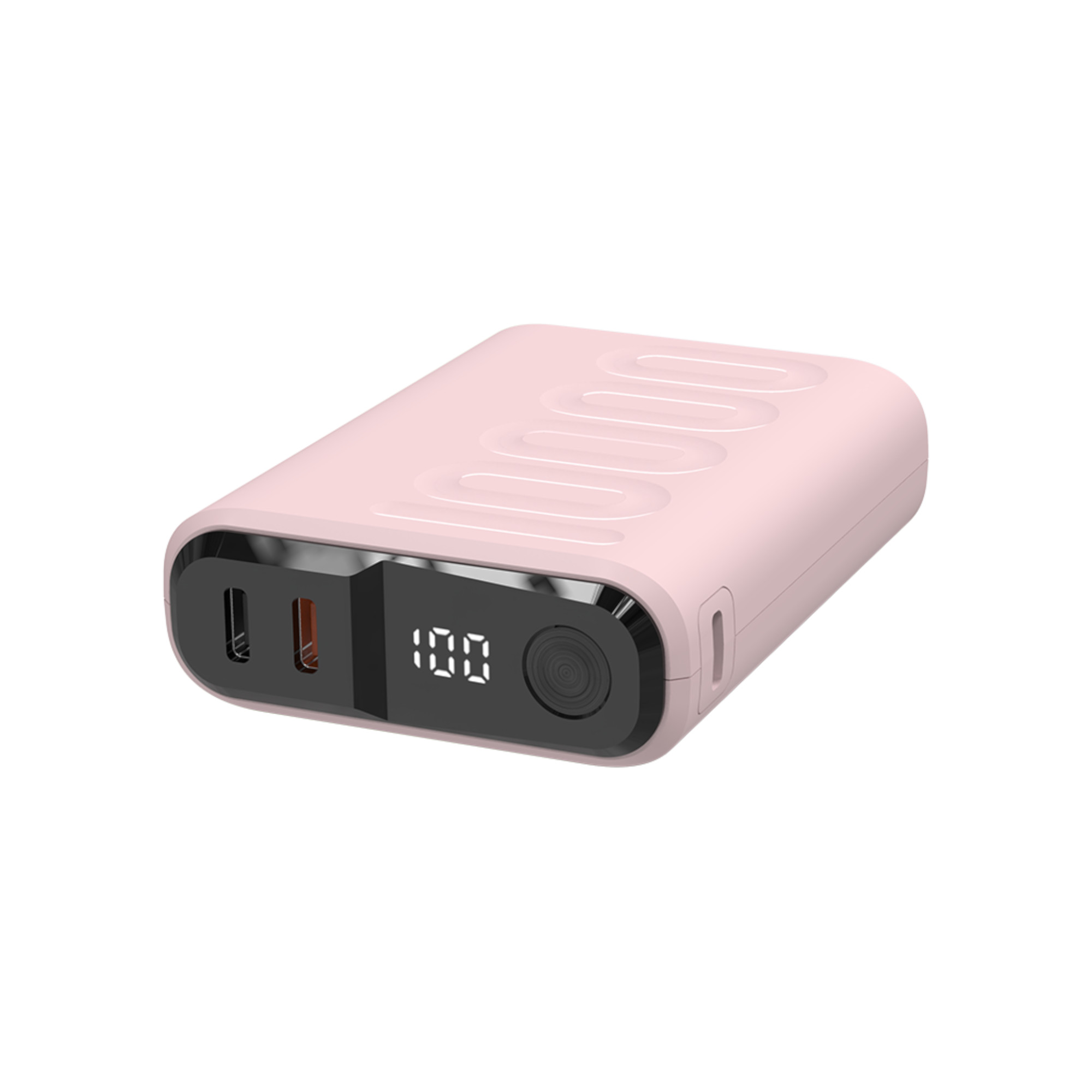 Powerbank RealPower PB-10000C PD+ mit 3xType-C,Rose