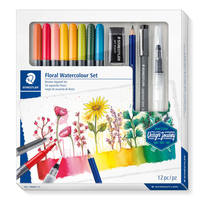 STAEDTLER | Design Journey|  Aquarell Set Blumen | 100% EFC