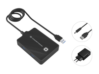 Conceptronic USB-Hub 4-Port 3.0 - 4x3.0 m.Netzteil sw - Hub