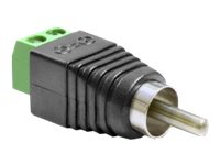 Delock Adapter RCA male   Terminal Block - Video- / Audio-Adapter - Component Video / Audio - 2-polige Klemmleiste (M)