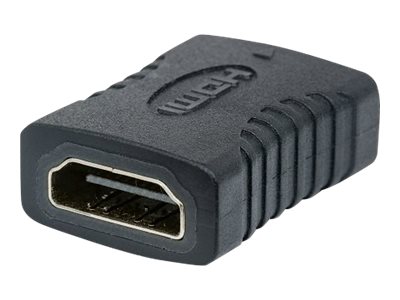 Manhattan HDMI Coupler, 4K@60Hz (Premium High Speed), Female to Female, Straight Connection, Black, Ultra HD 4k x 2k, Fully Shielded, Gold Plated Contacts, Lifetime Warranty, Polybag - HDMI Kupplung - HDMI (W)