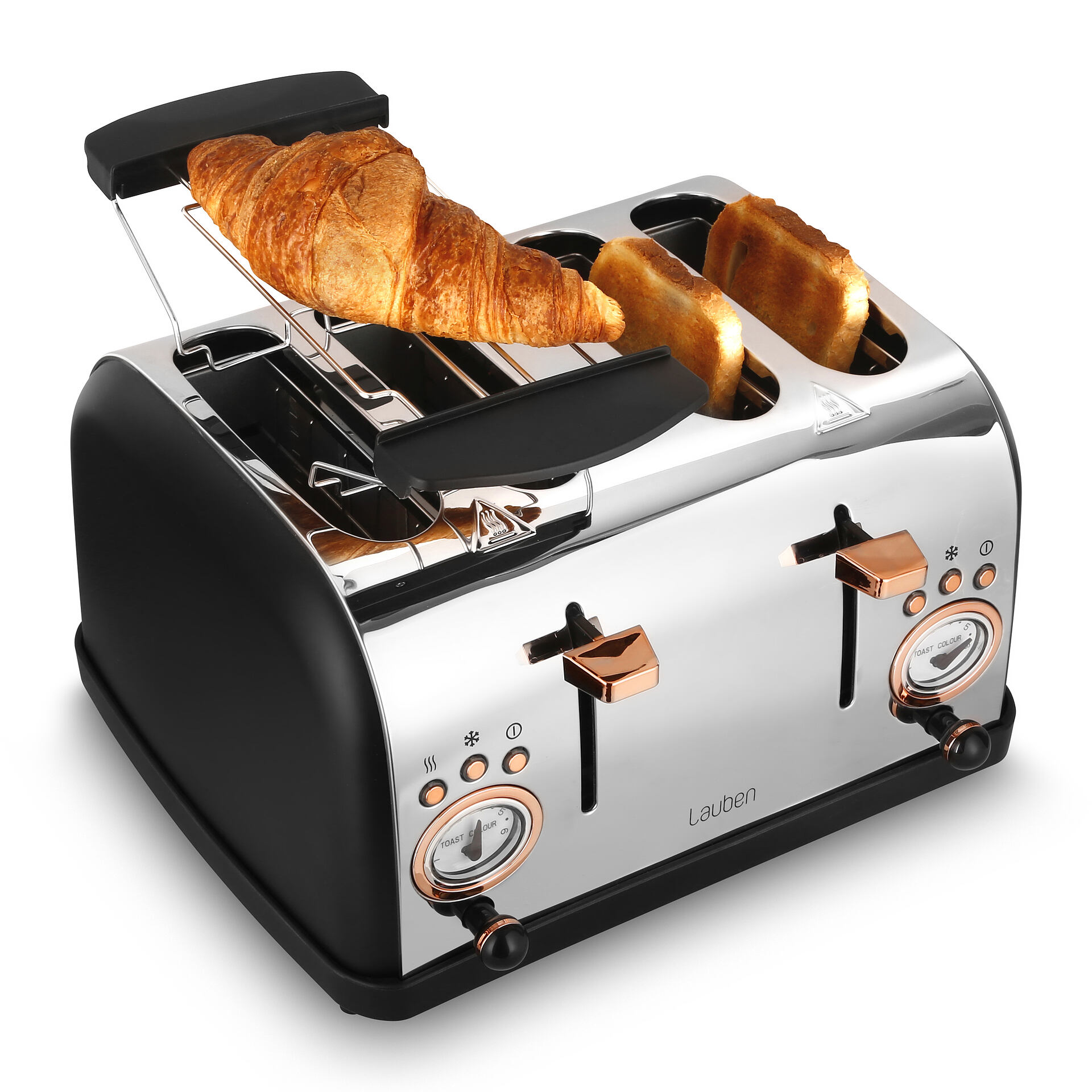 Lauben | Toaster 1500BC | 4Toasts | 1500W | schwarz retail