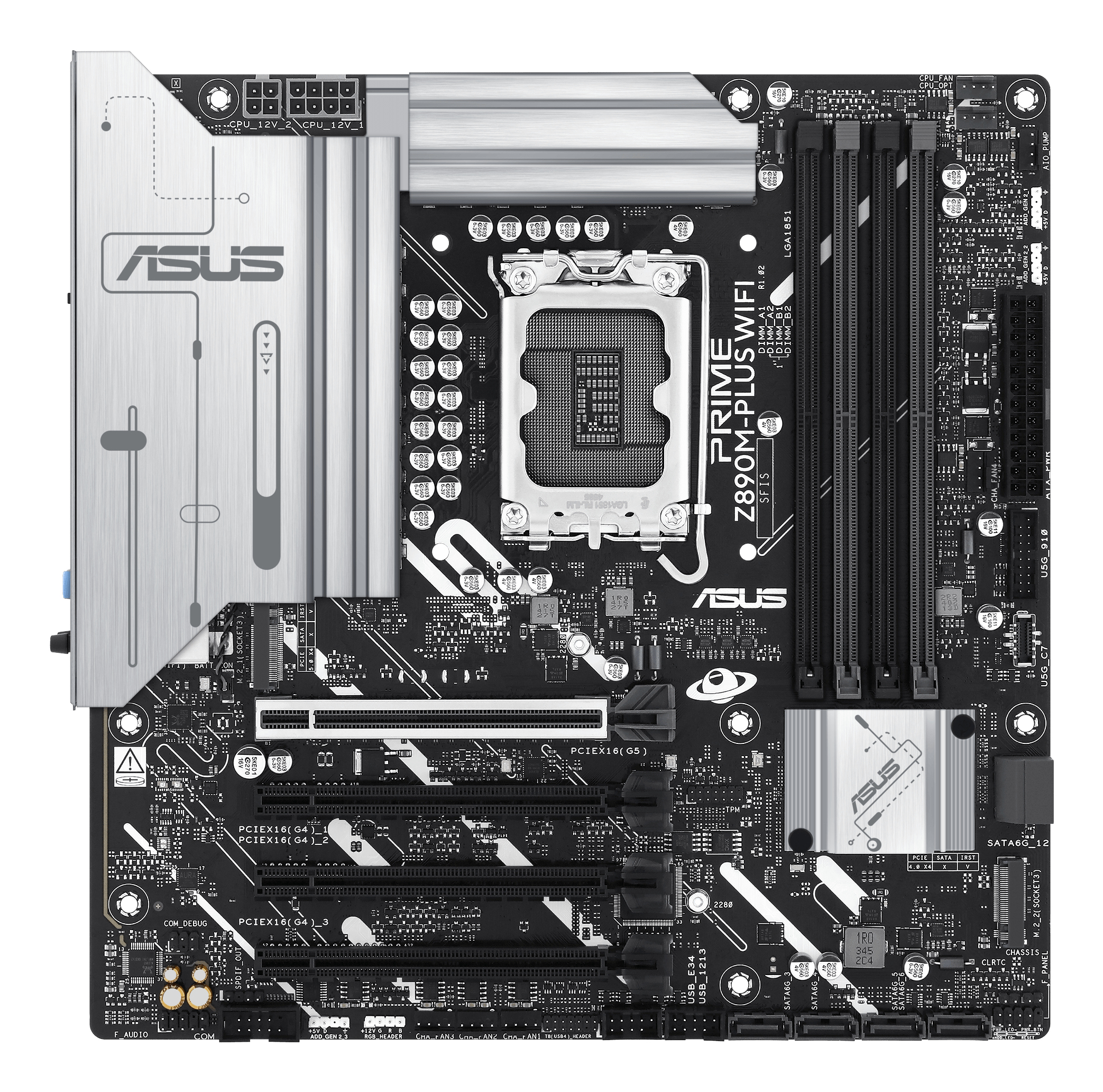 PRIME Z890M-PLUS WIFI (Intel, LGA1851, DDR5,mATX)