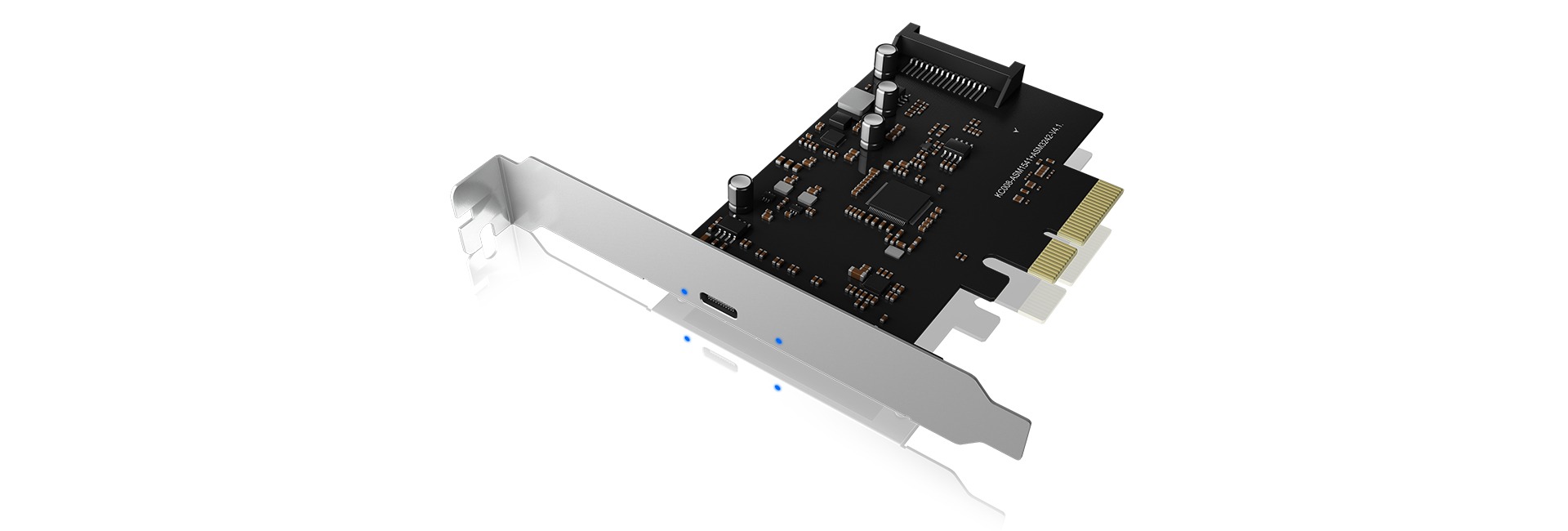 ICY BOX | PCIe-Karte, 1x USB 3.2 Gen 2x2) Type-C® Schnittstelle | silv./blac
