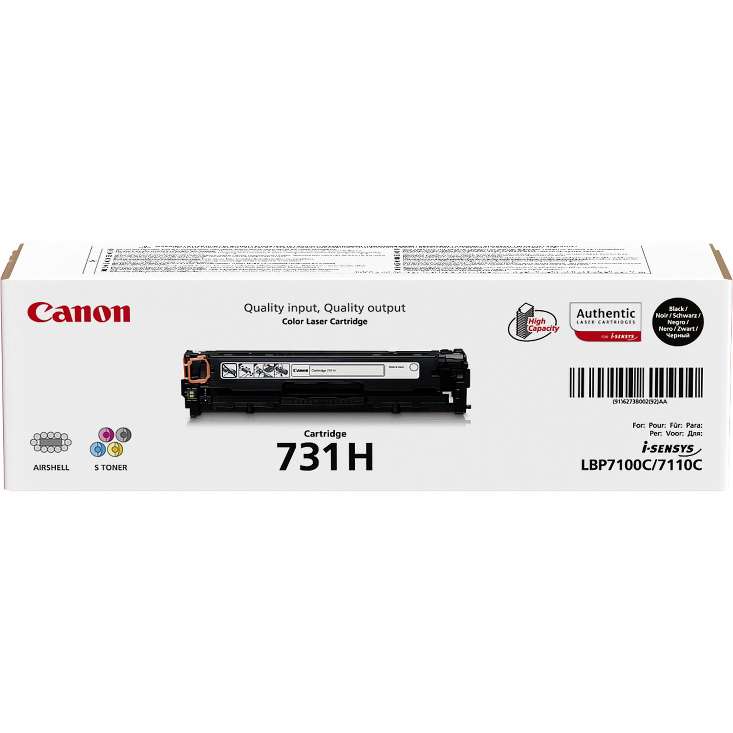 Canon 731 BK H - Mit hoher Kapazität - Schwarz