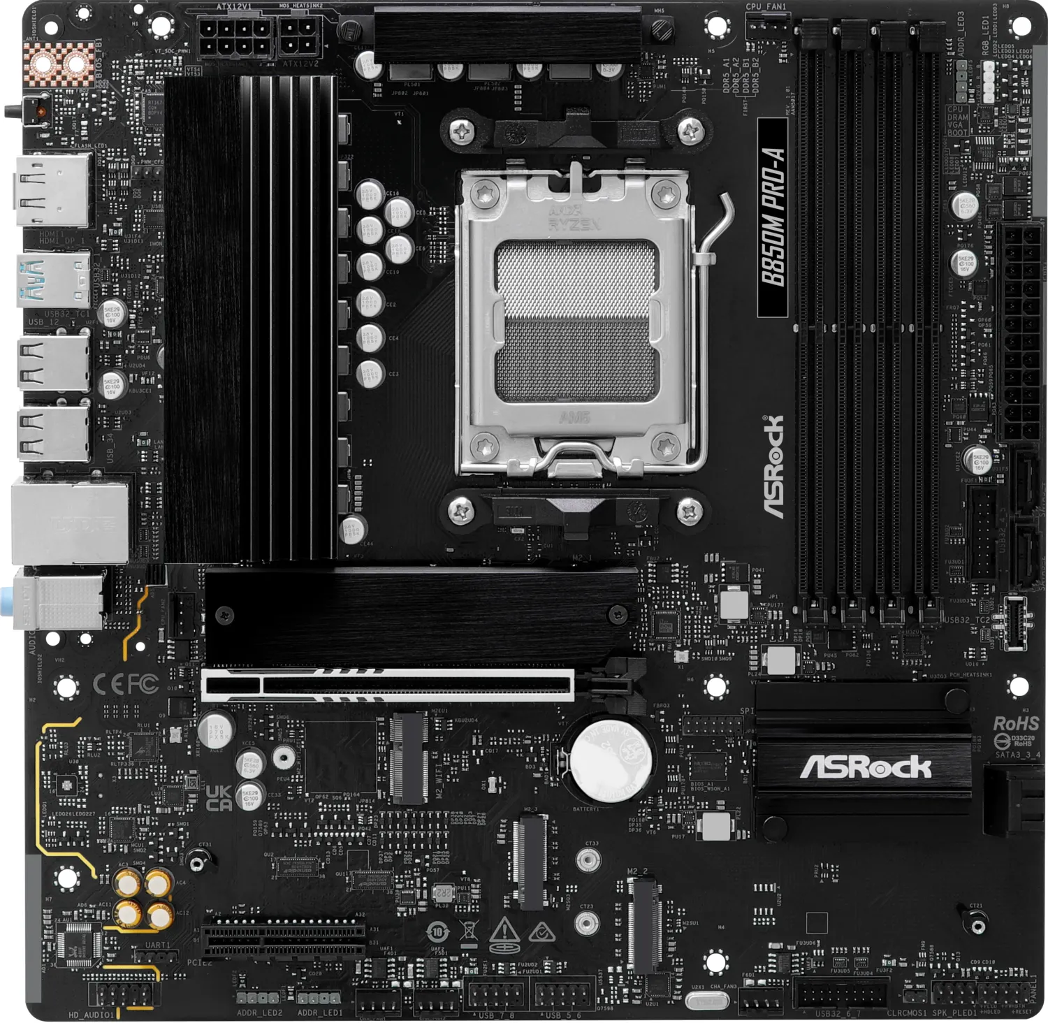 AsRock B850M Pro-A - AMD B850 - So. AM5 - mATX