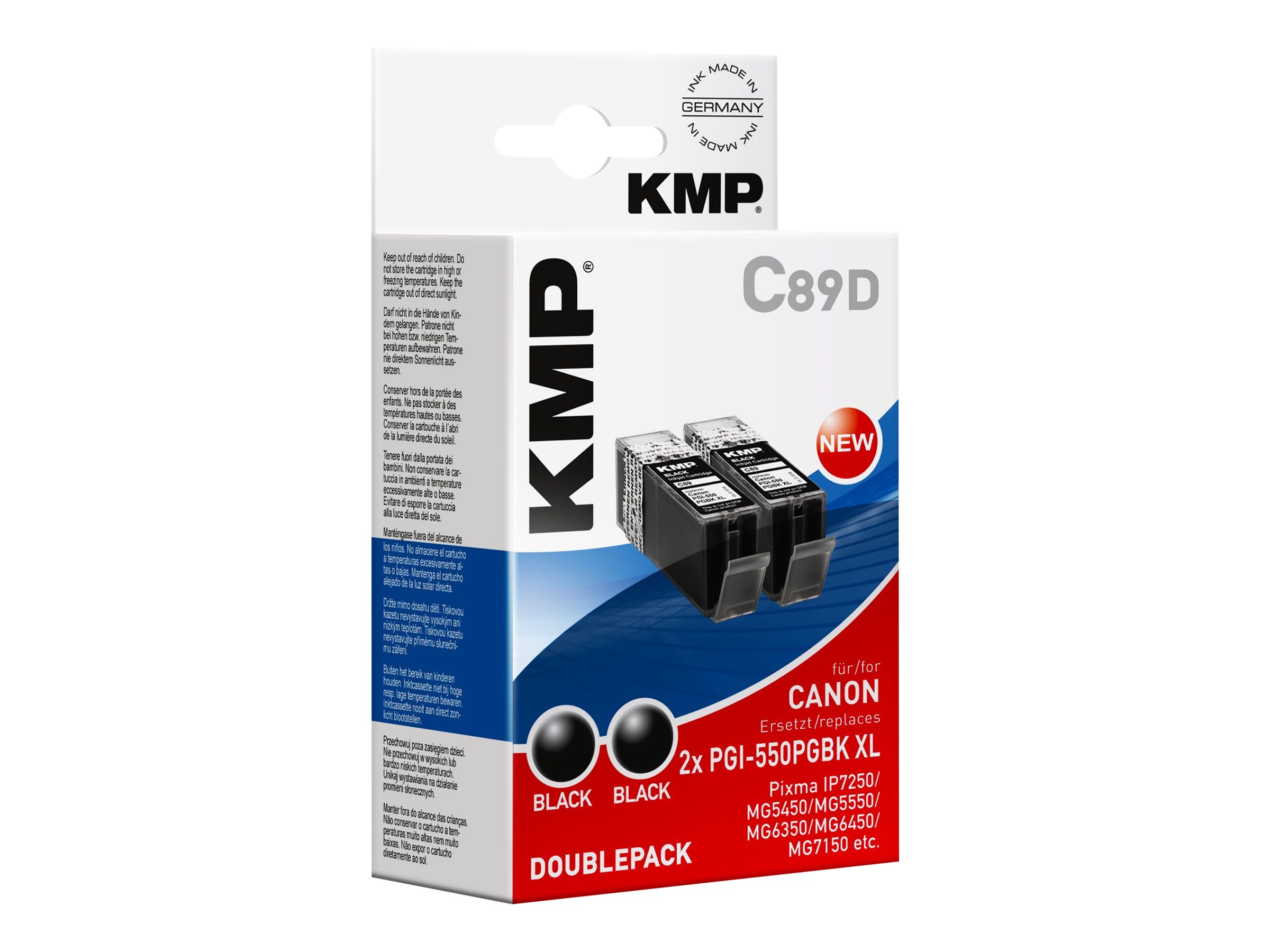 KMP C89D - 2er-Pack - 28 ml - Schwarz - kompatibel