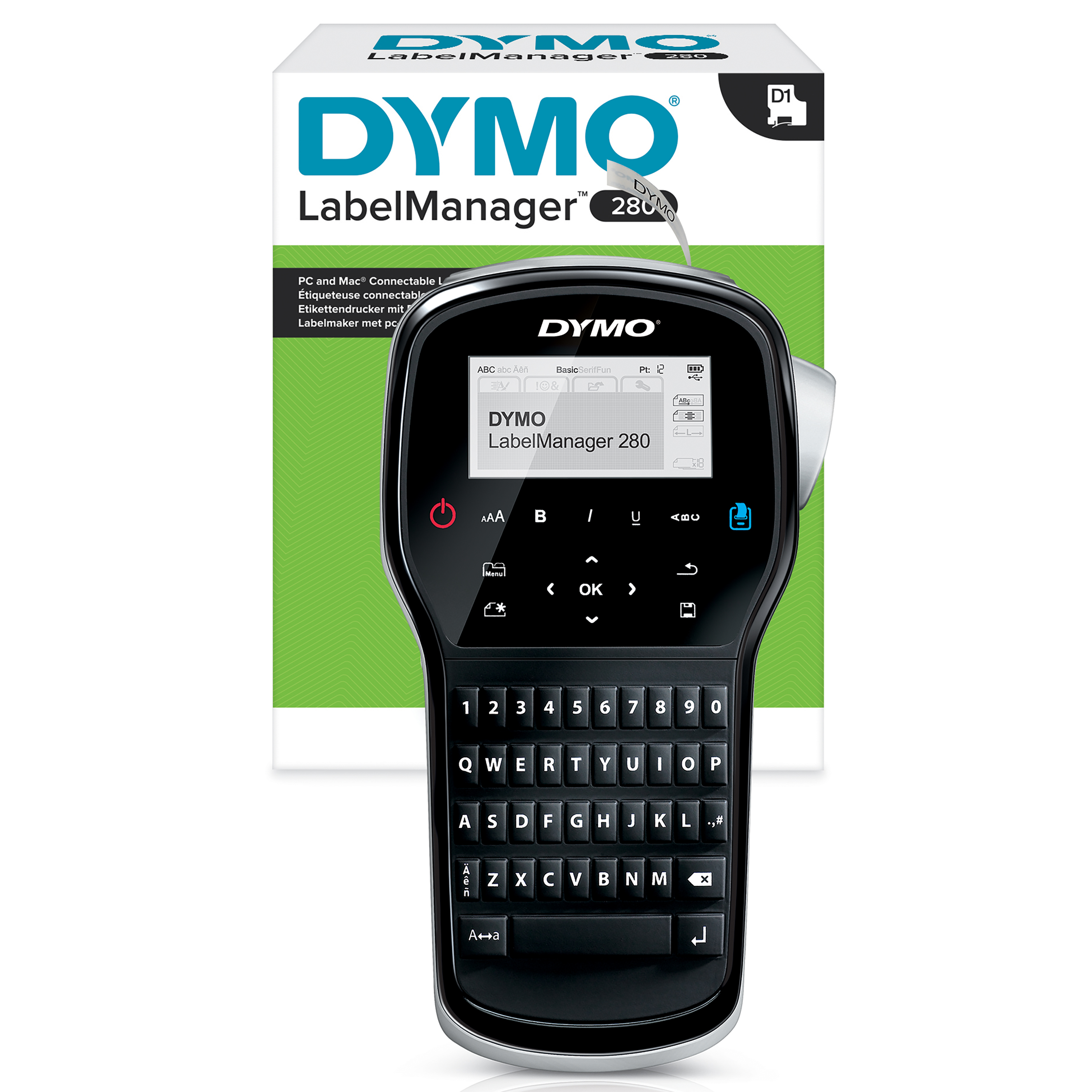 DYMO | LabelManager 280 Beschriftungsgerät | QWERTZ-Tastatur