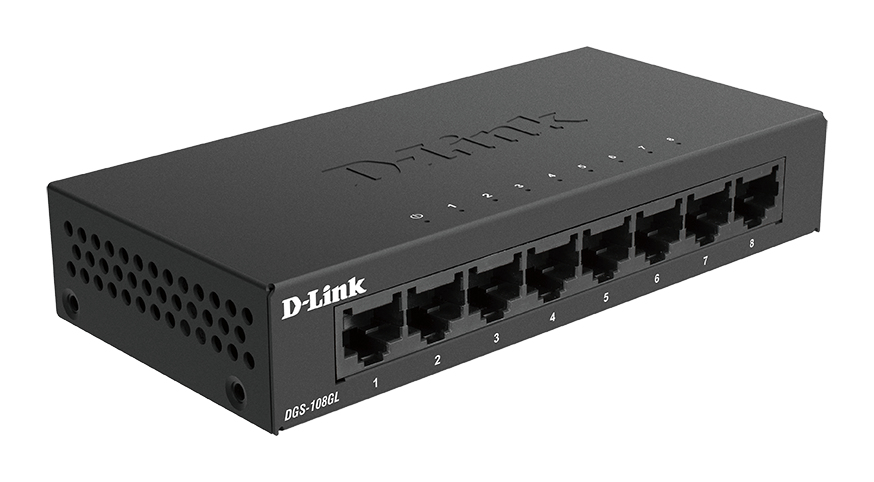 D-Link DGS 108GL - Switch - unmanaged - 8 x 10/100/1000