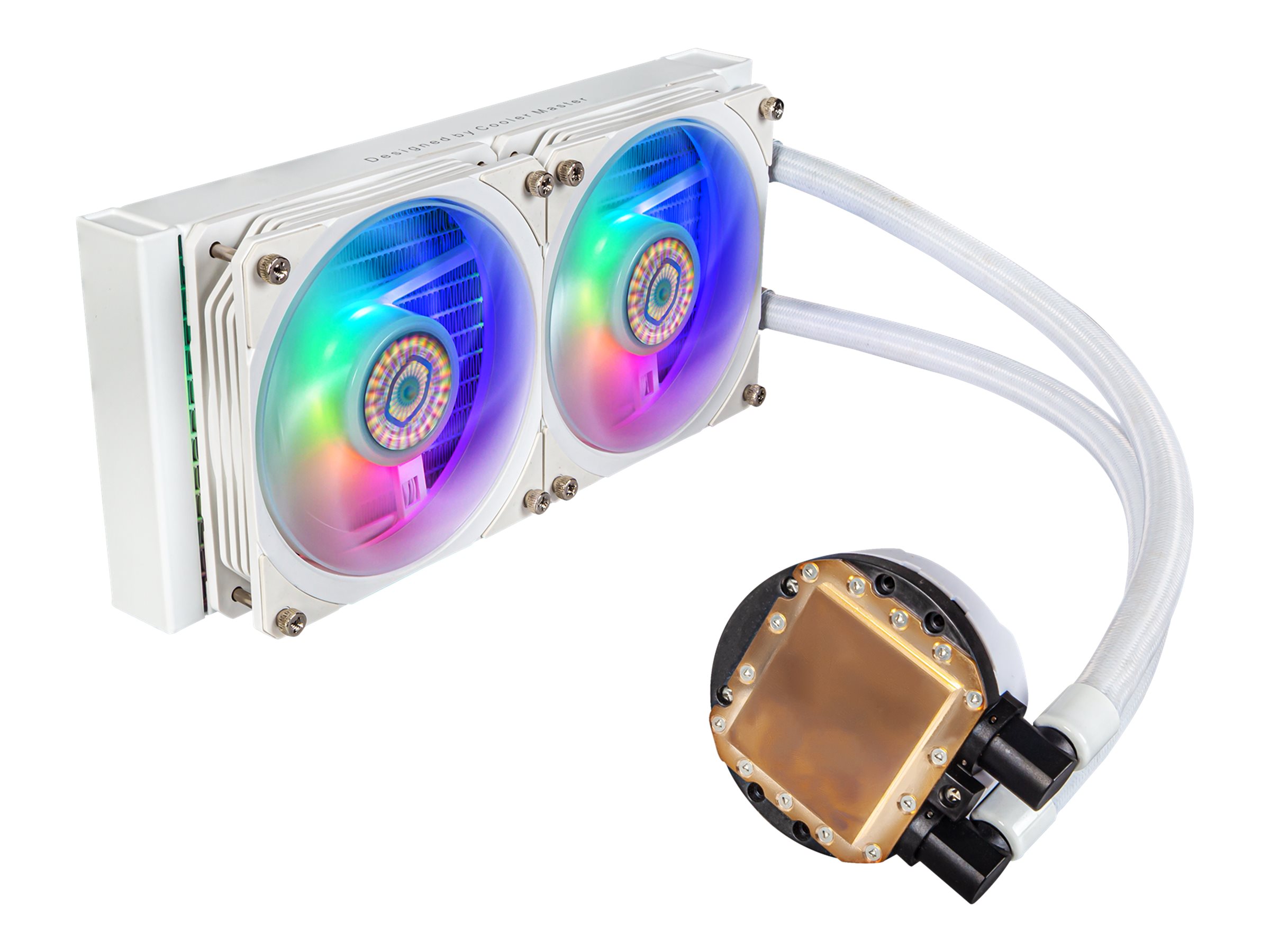 Cooler Master MasterLiquid PL240 Flux weiß 240mm AIO-Wasserkühlung