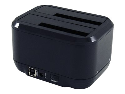 LC Power LC-DOCK-U3-III - HDD-Dockingstation mit Ein/Aus-Schalter, Klon-Funktion Schächte: 2 - 2,5" / 3,5" gemeinsam genutzt (6,4 cm/8,9 cm gemeinsam genutzt)