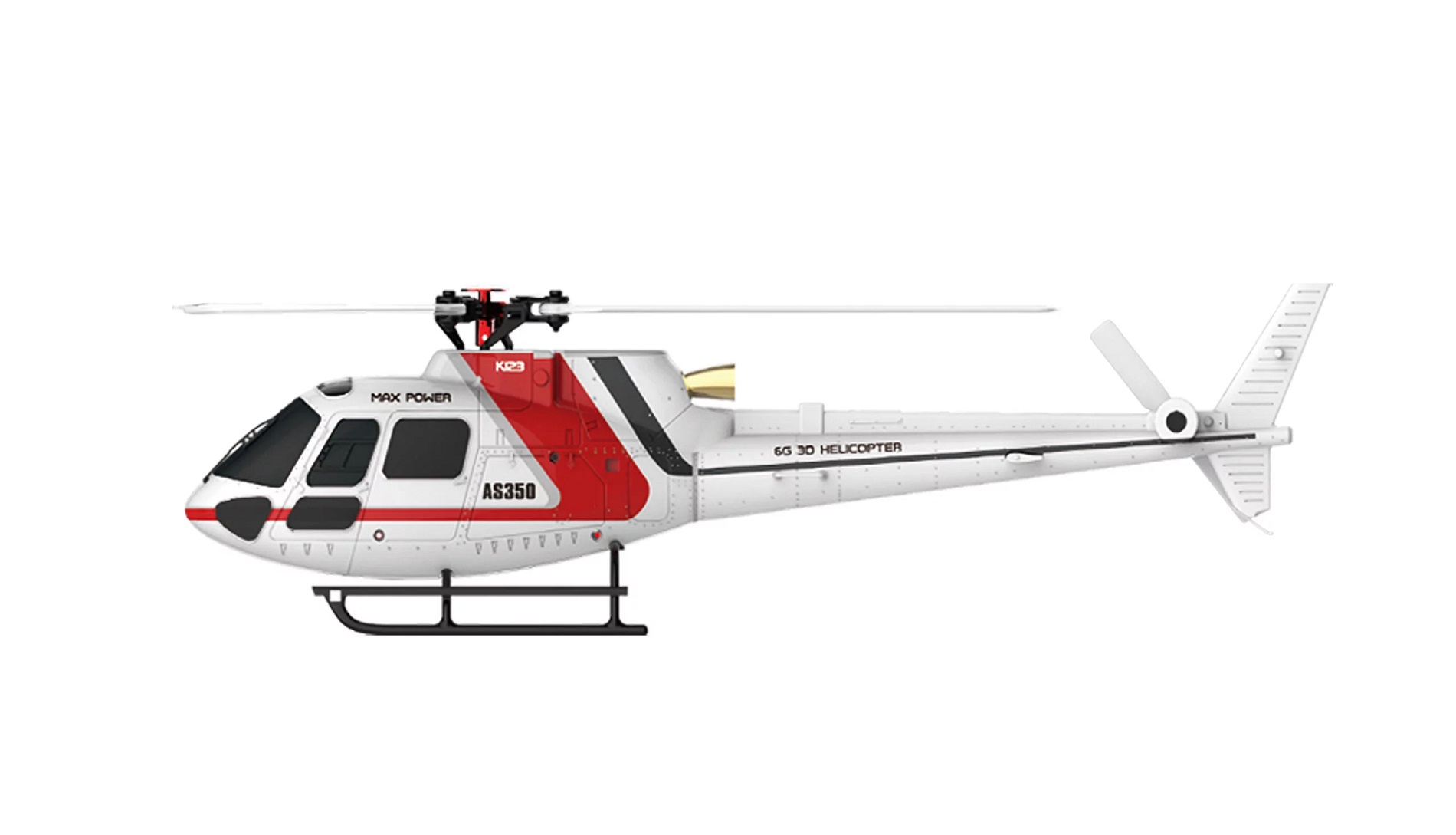 Amewi | AS350 BRUSHLESS HELIKOPTER 3D | 3-BLATT | 6G | FLYBARLESS | RTF