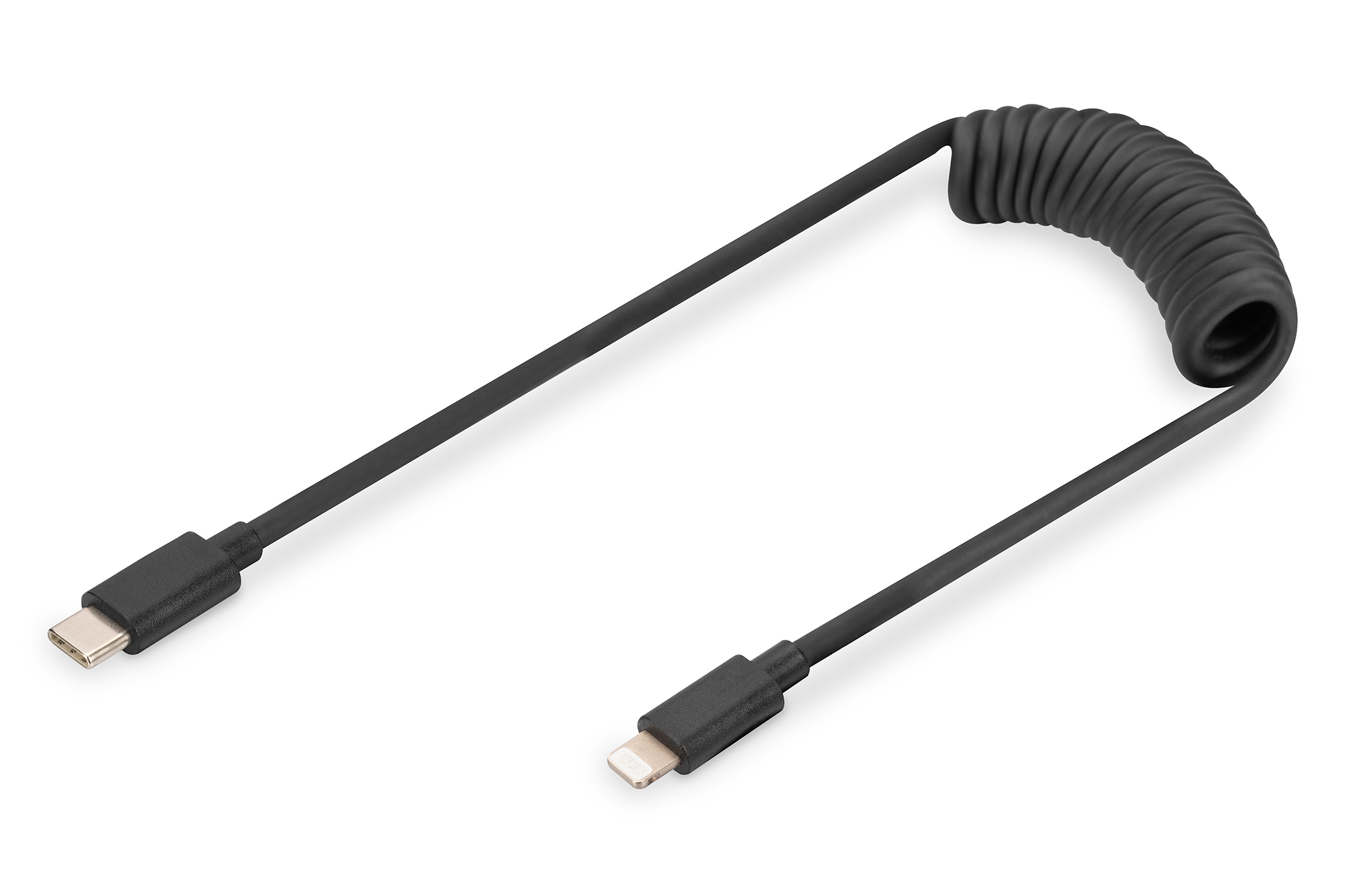 DIGITUS | USB 2.0 - USB - C auf Lightning Spiralkabel