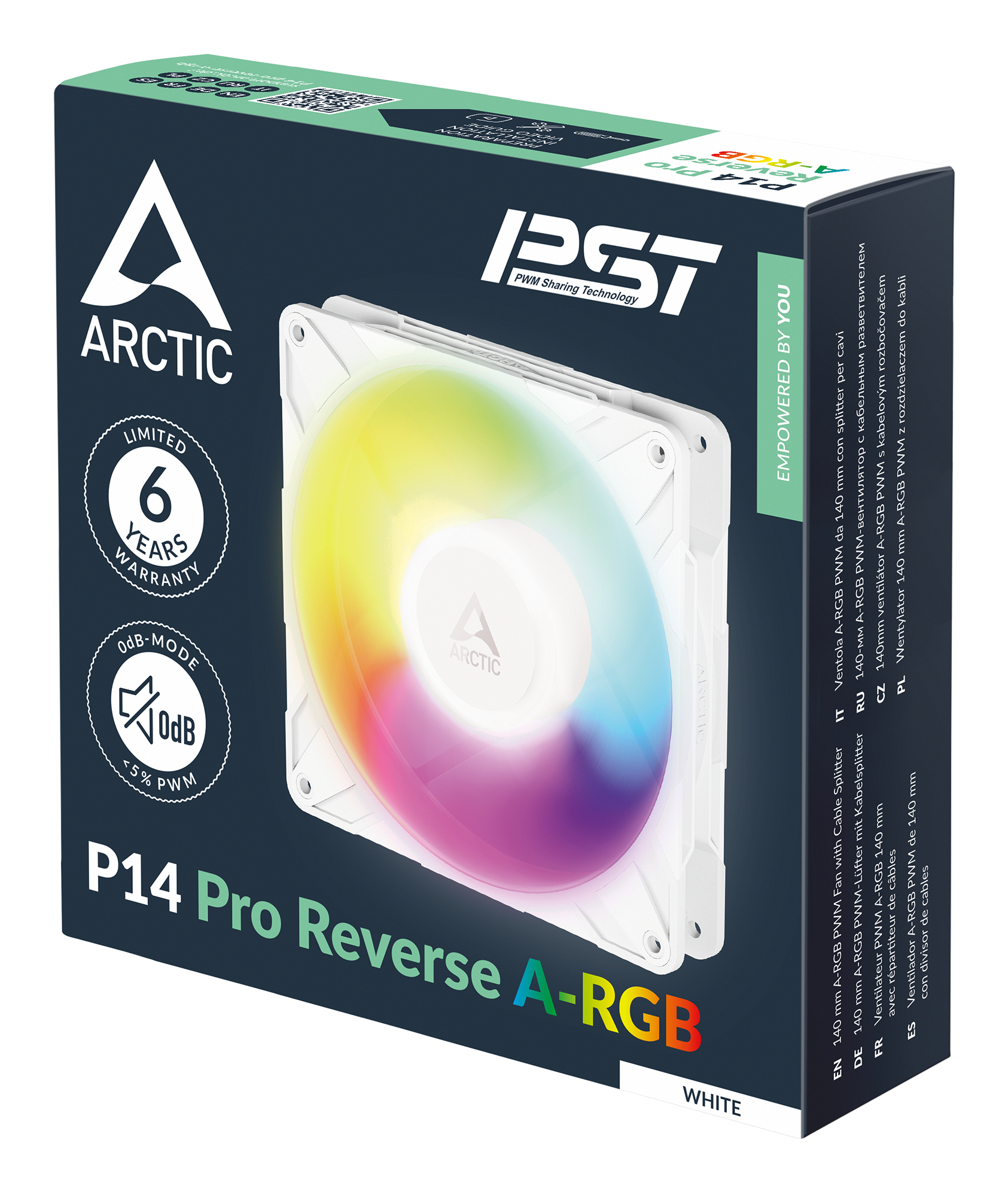 Lüfter 140*140*27 P14 Pro Reverse A-RGB (White) 3Pack