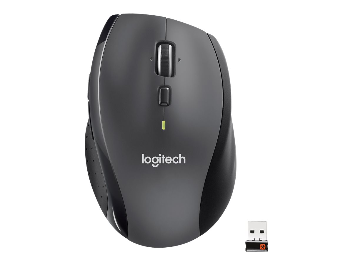 Logitech Marathon M705 - Maus - Für Rechtshänder - Laser - kabellos - 2.4 GHz - kabelloser Empfänger (USB)