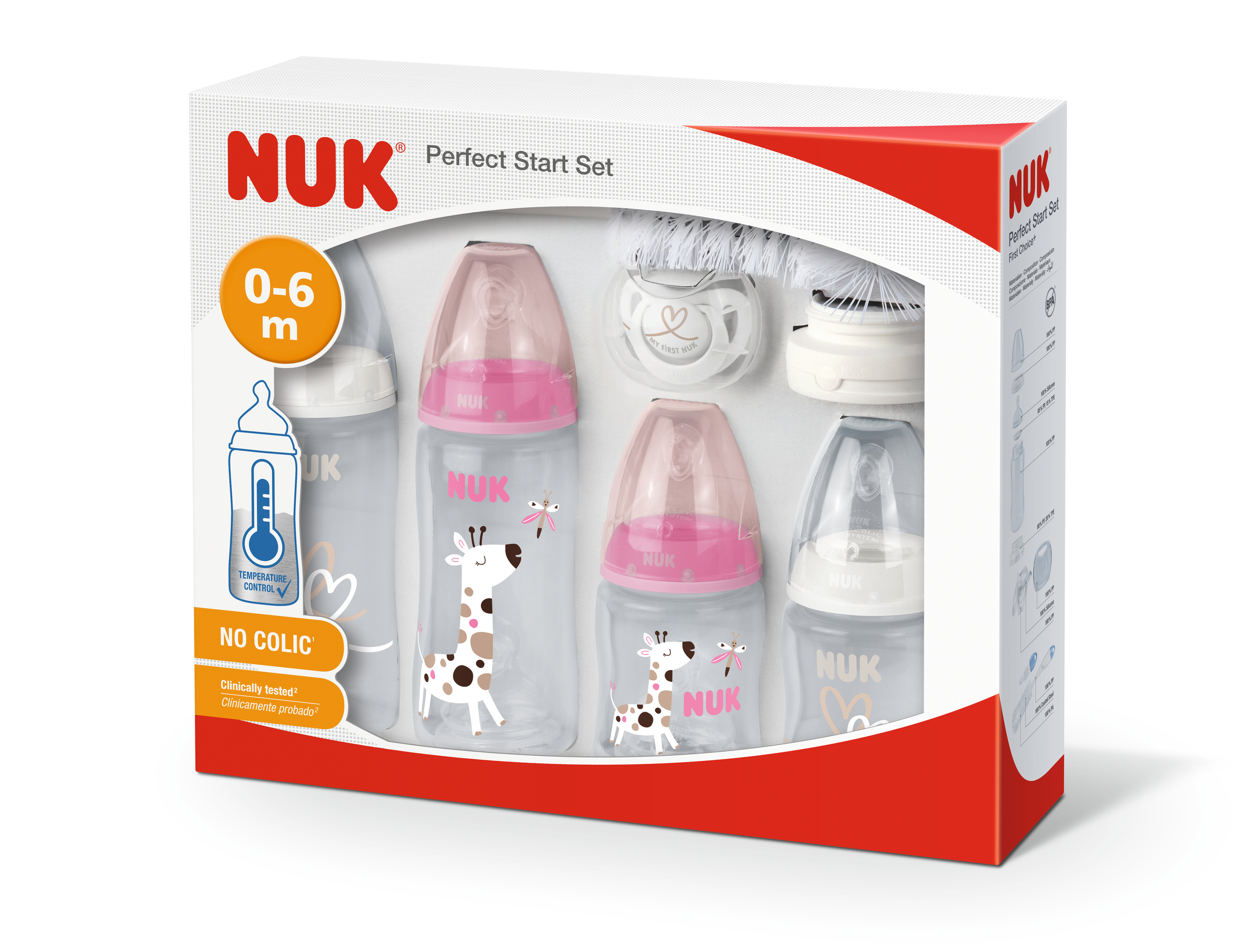 NUK | Starter Set First Choice Plus Temperature Control Girl