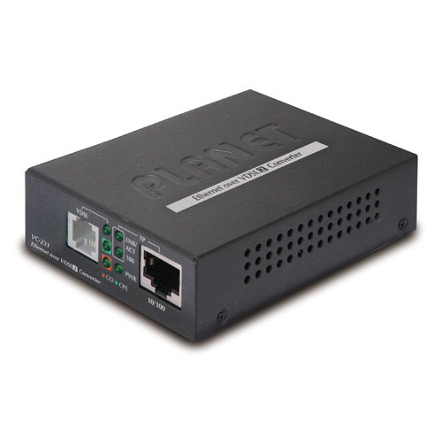 Planet 10/100 Mbps Ethernet to VDSL2 Converter - 30a - Converter - Glasfaser (LWL)