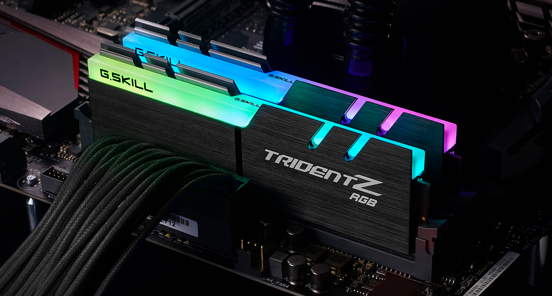 2x 16GB (32GB Kit) DDR4-3600 G.Skill Trident Z RGB CL16