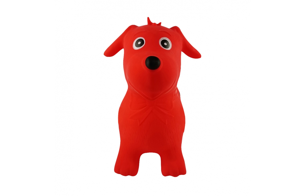 JAMARA | Hüpftier Hund rot mit Pumpe  