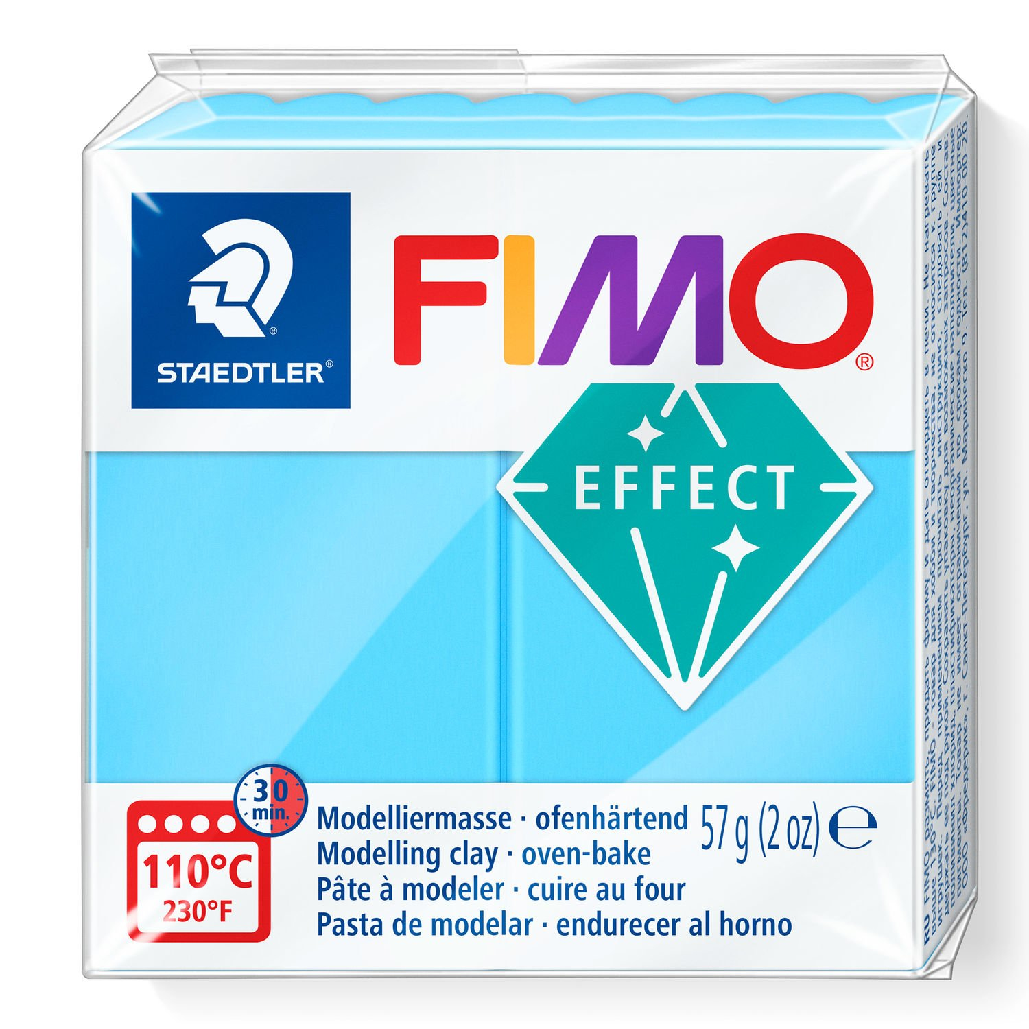 STAEDTLER FIMO 8010 - Knetmasse - Blau - Erwachsene - 1 Stück(e) - Neon blue - 1 Farben