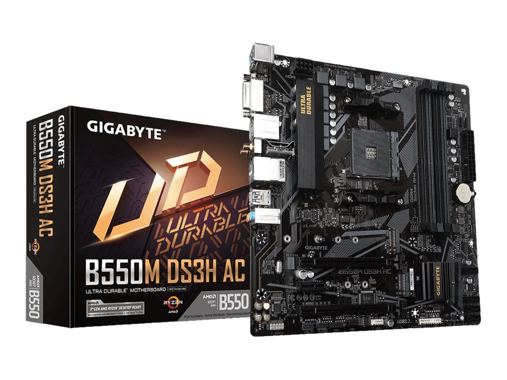 Gigabyte B550M DS3H AC - AMD B550 - So. AM4 - mATX