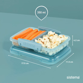 sistema | Lunchbox Small Split | 350 ml | 1 Stück