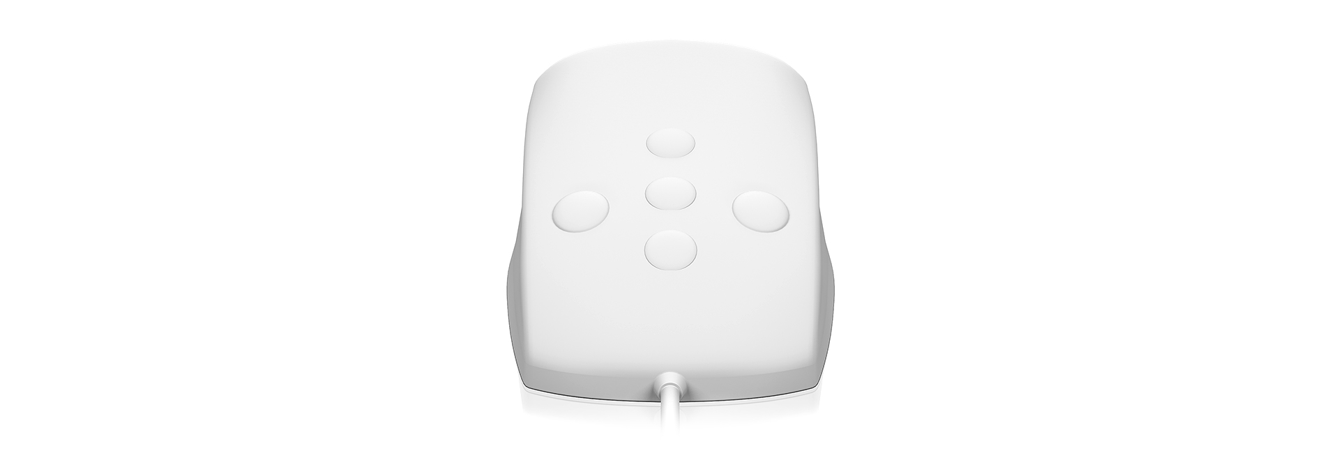 KEYSONIC | Wasserdichte Maus, Silikone, USB, Wasserdicht IP68, weiß | white