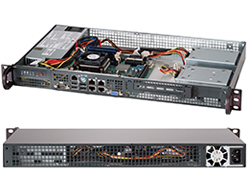 Supermicro SC505 203B - Rack-Montage - 1U - Mini-ITX
