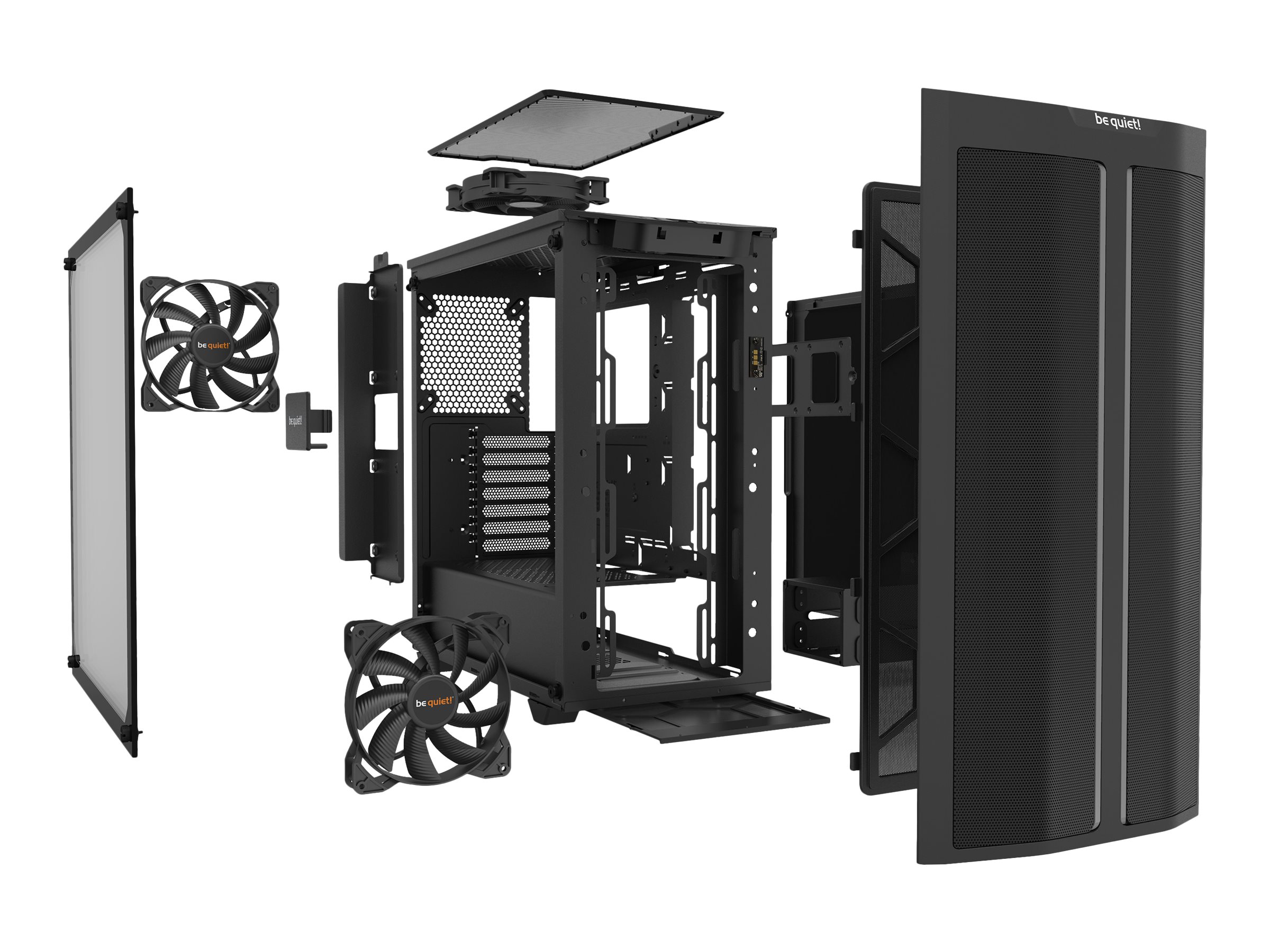 Be Quiet! Pure Base 500DX - Schwarz - Glasfenster