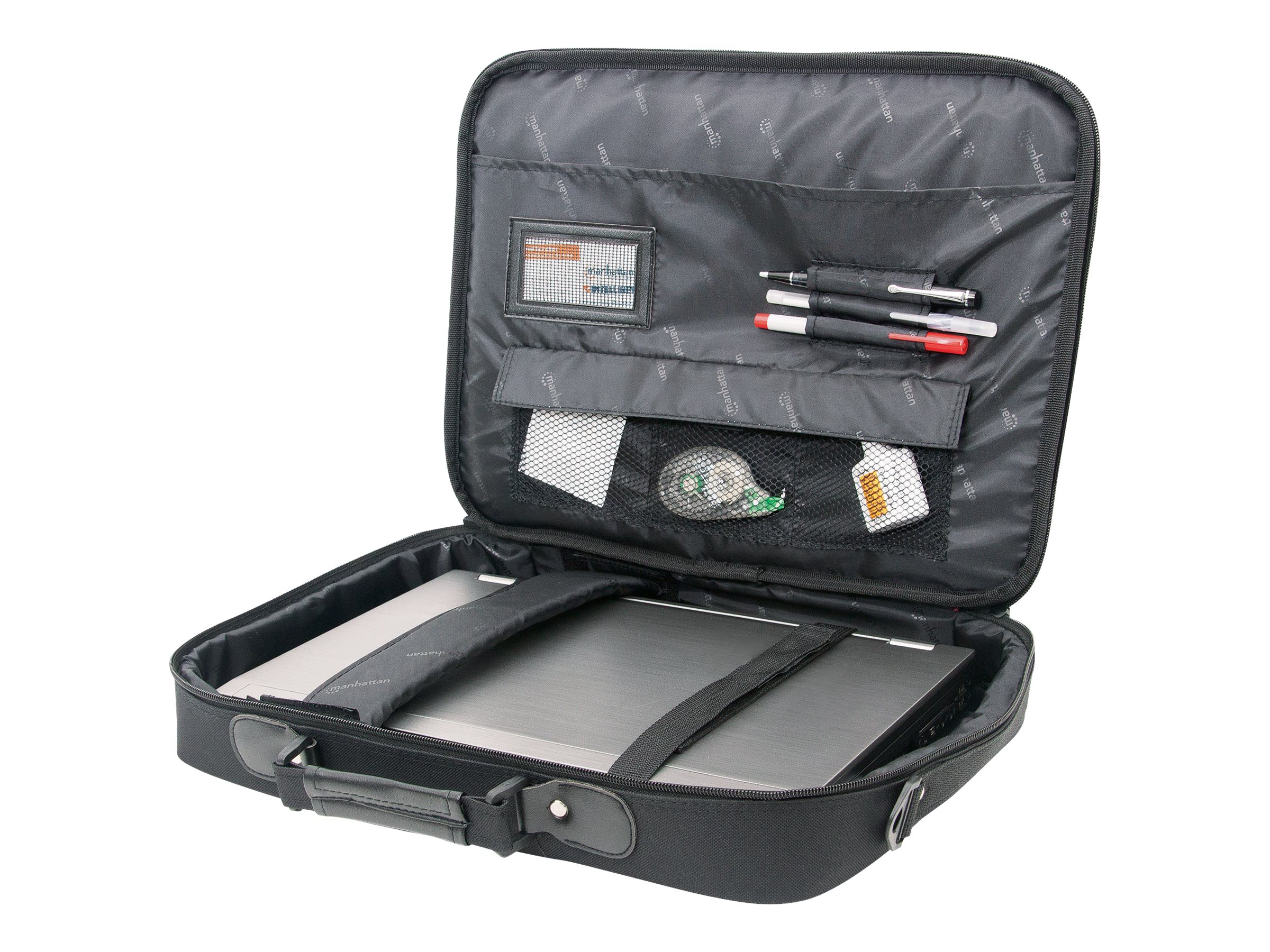 Manhattan Empire Laptop Bag 17.3", Clamshell design, Accessories Pocket, Shoulder Strap (removable)