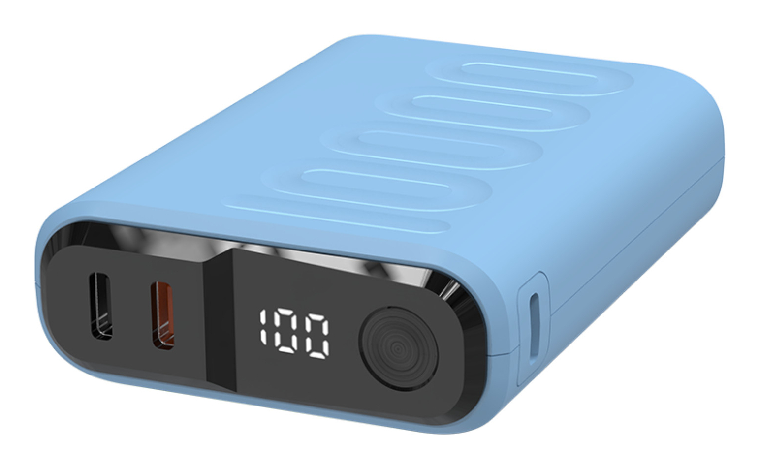 Powerbank realPower PB-10000C PD+ mit 3x Type-C,Purple