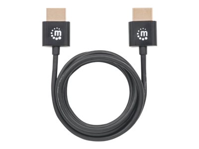 Manhattan HDMI Cable with Ethernet (Ultra Thin), 4K@60Hz (Premium High Speed)