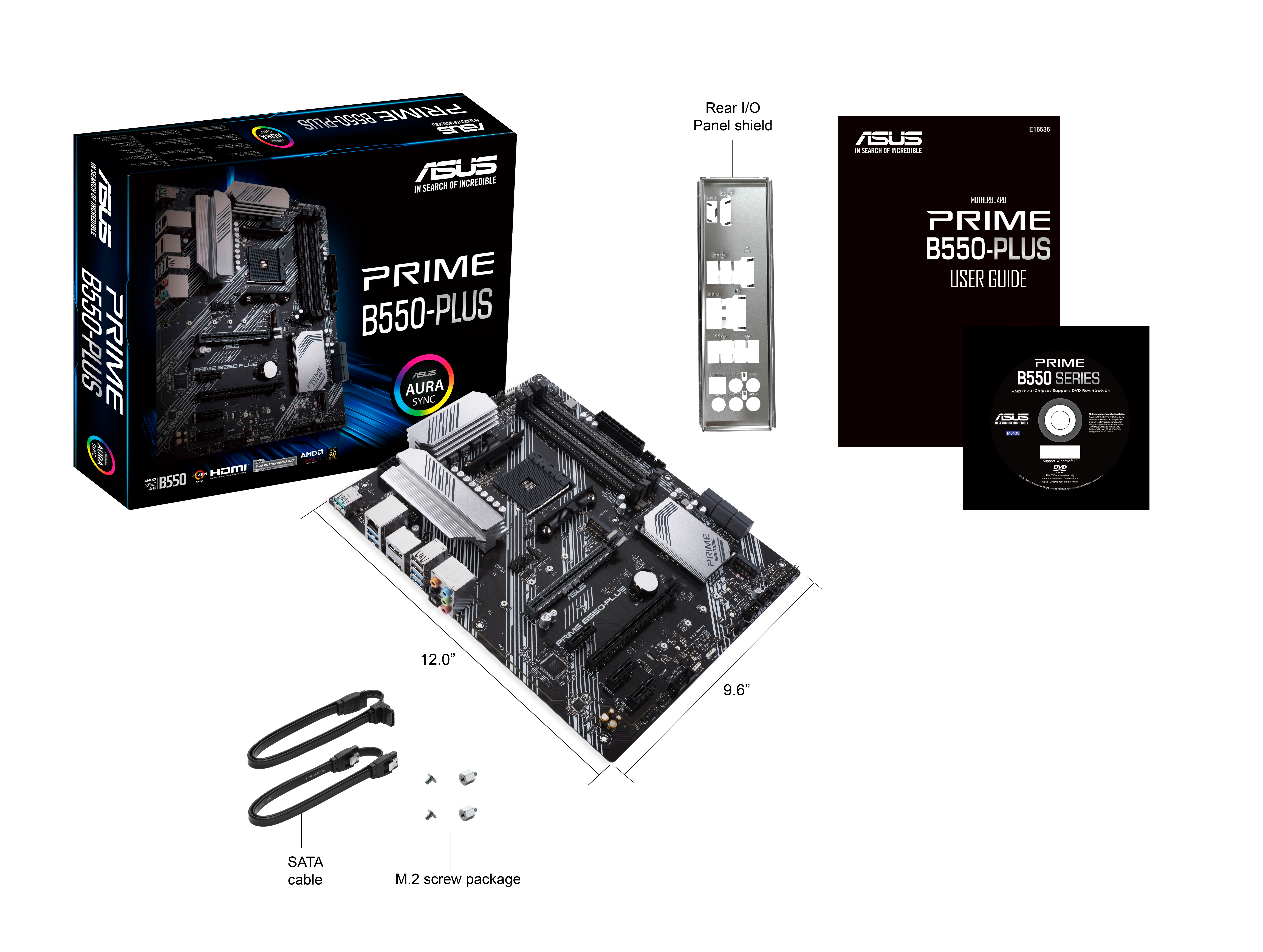 ASUS Prime B550-Plus - AMD B550 - So. AM4 - ATX