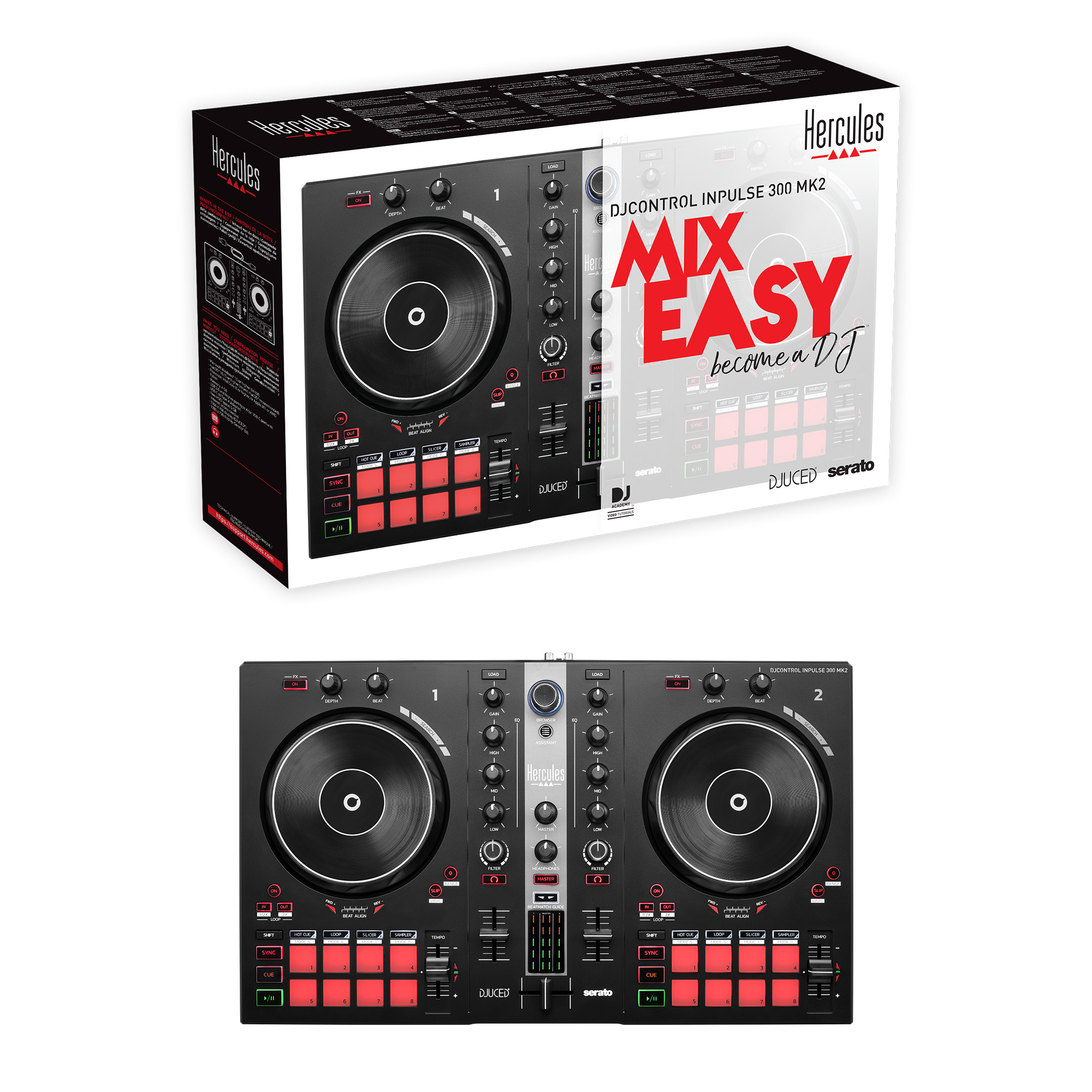 Mixersteuerung Hercules DJ Control Inpulse 300MK2 retail